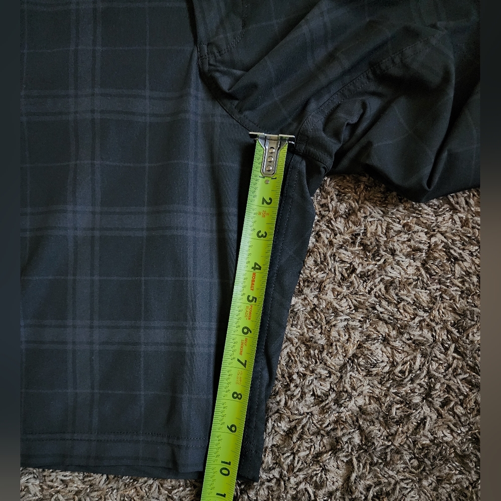Lululemon Black/Grey Plaid ABC Chino Shorts Men's 32 - Picture 2 of 7